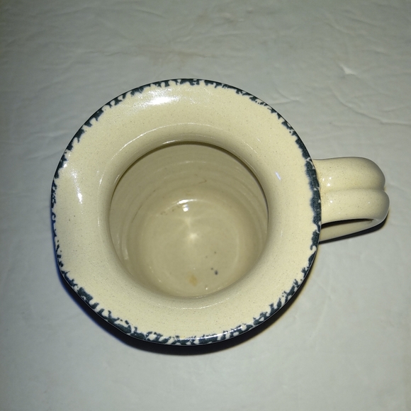 4" Handmade Stoneware Beige Water/Juice Pitcher With Floral Picture. Mad… - Picture 7 of 10